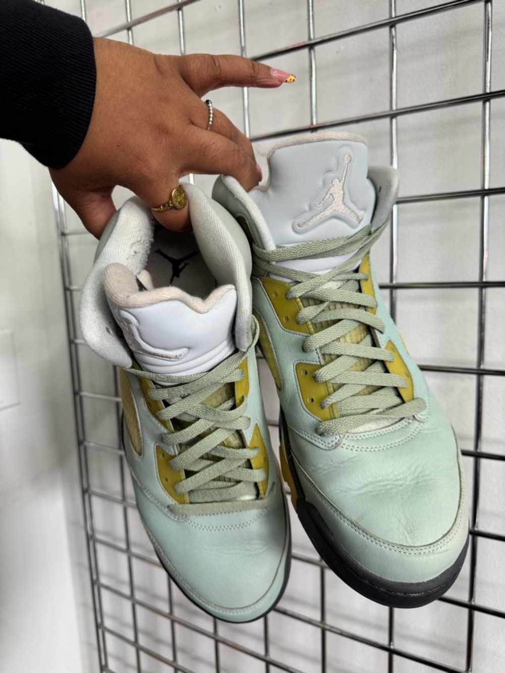 Nike Air Jordan 5 Retro Jade Horizon Mens Size 13 Green Silver DC7501-300 - Picture 8 of 10